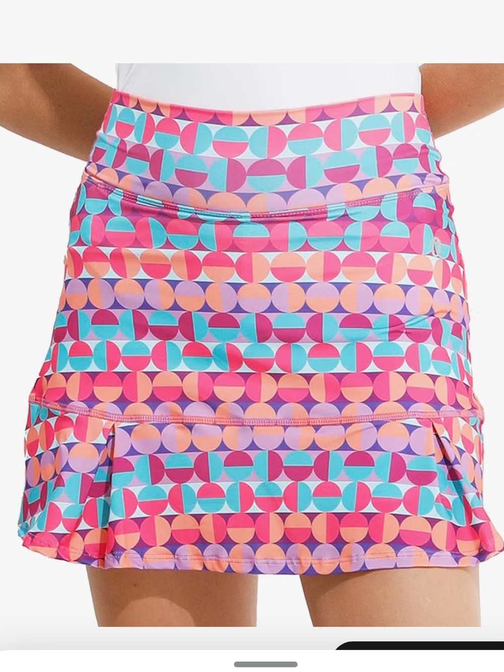 Dona Jo Brand Size 2 (Large) JoJo Athletic Skirt Skort Polka Dots Geometric